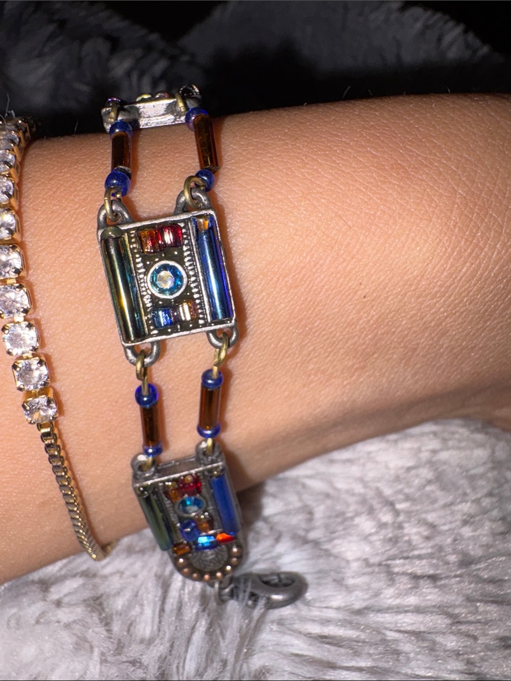 Mosaic Artisan Multicolor Beaded Women's Bracelet